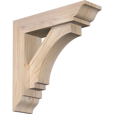 Ekena Millwork Imperial Traditional Smooth Bracket w/ Offset Brace, Douglas Fir, 5 1/2"W x 20"D x 20"H BKT0604X20X20IMP01SDF